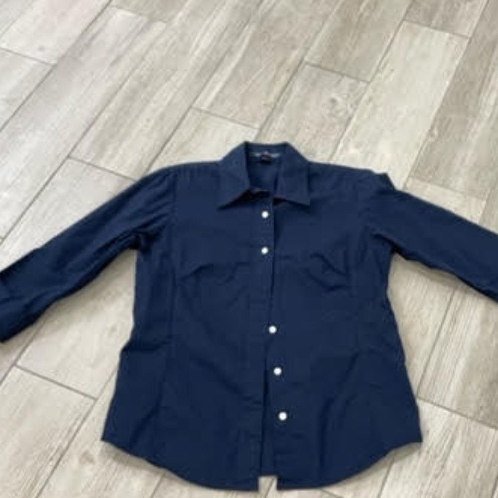 Devon and Jones Navy Lad 3/4 Sleeve Shirt